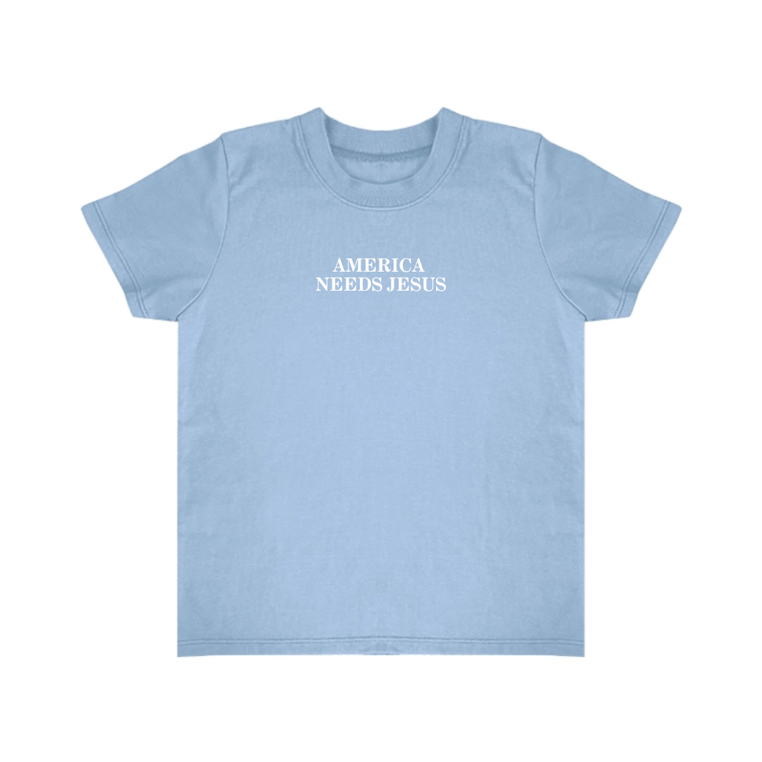 TODDLER PATRIOT T-SHIRT - SKY BLUE