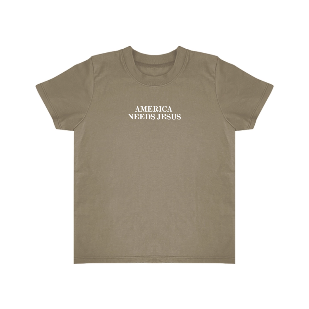TODDLER PATRIOT T-SHIRT - COYOTE BROWN