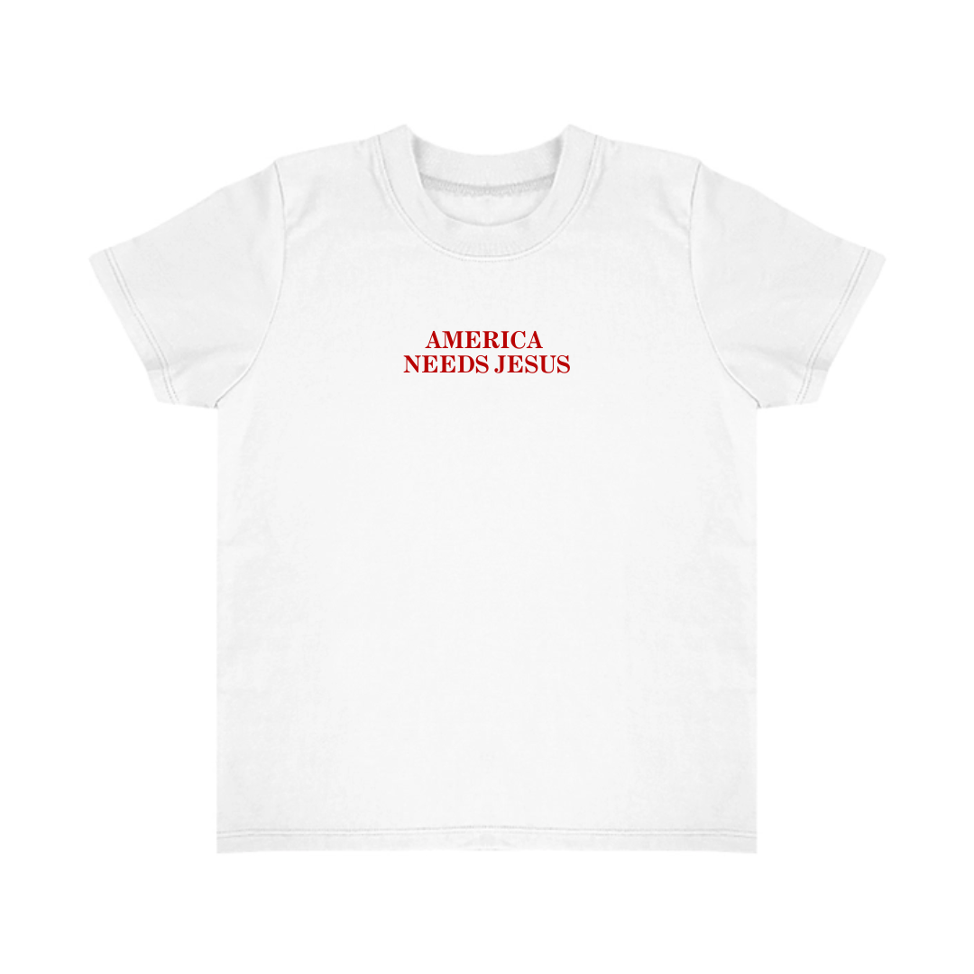 TODDLER PATRIOT T-SHIRT - WHITE